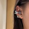 Kostenlose Clip-Kopfhörer Bohrschnalle Ohrclip-Kopfhörer Dekorative Schneeflocken-Accessoires Ohrstecker Damen Leichter Luxus Premium Ohr-Accessoires