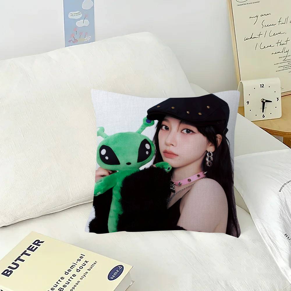 Korean idols KKKARINA Pillow Covers Cartoon Sofa Decorative Home Doublesided Printing Short Plush Cute Cushion Cover