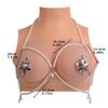 QKKQ 304 Stainless Steel Nipple Clamps Strapon Steel Chain Sexy Underwear Lingerie BDSM Breast Bondage Clips Nipple Clamps