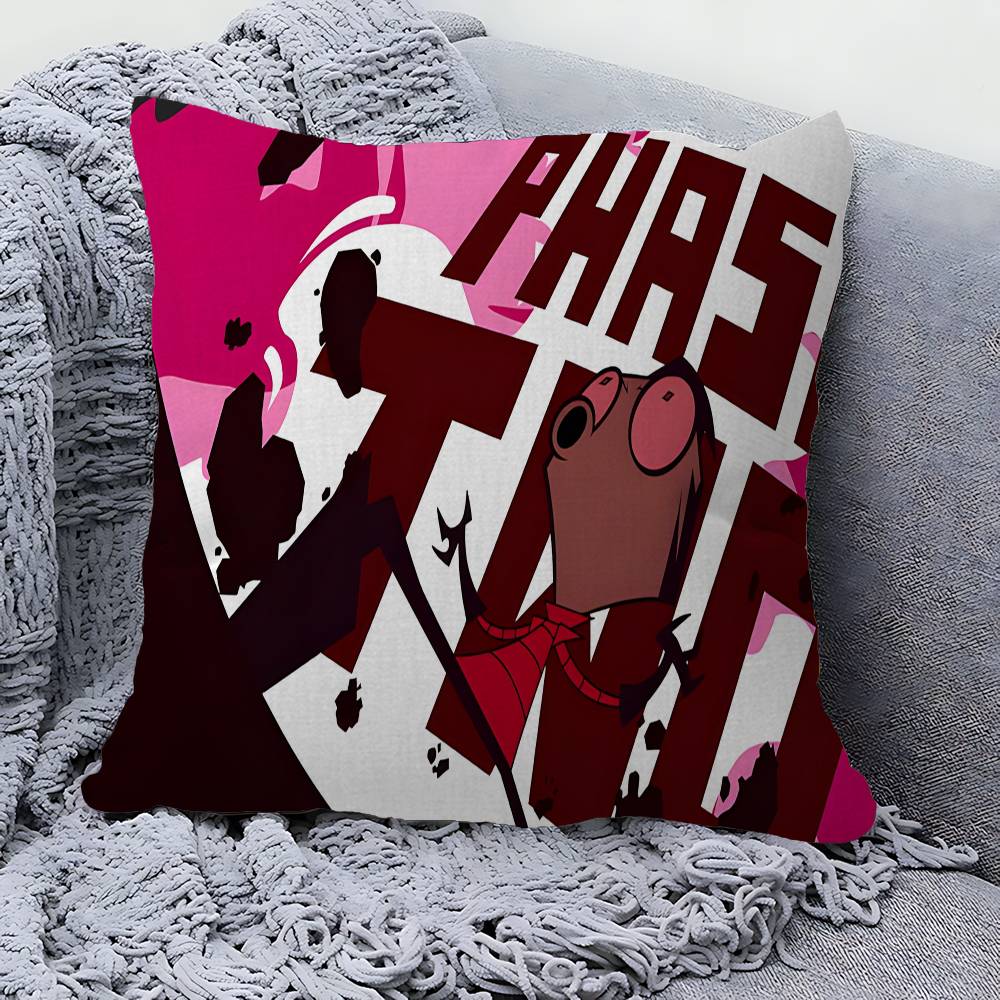LInvader Zim Cartoon Lucky Dragon pillow cover sofa cushion cover home room decoration children gift
