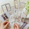 10pcs/pack Creative Hollow Out Window Sticker Decorative Paper Scrapbooking Handbook Journal Collage Aesthetic DIY Craft Supplie