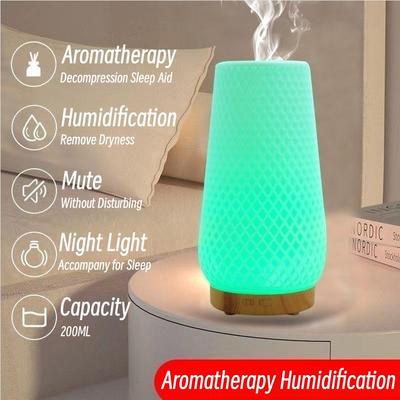 Diffuseur ultrasonique électrique d'arome d'humidificateur d'air d'usb de 200ml pour le diffuseur d'huile essentielle de parfum de pièce à la maison avec la veilleuse de Led