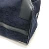 CELINE CMacadam Carriage vintage Hand Bag Duffle Bag Canvas/Leather Navy