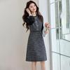 Sanpowa Elegant A-Line Long Sleeve Dress