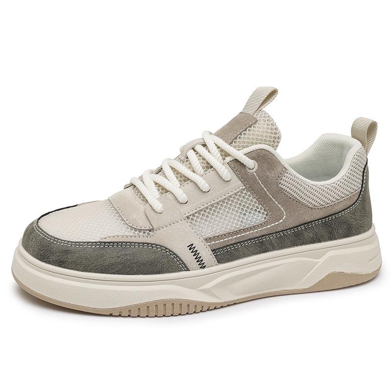 

Men s shoes summer breathable 2025 new men s low-top Korean version color matching casual fashion youth board shoes 2025 39