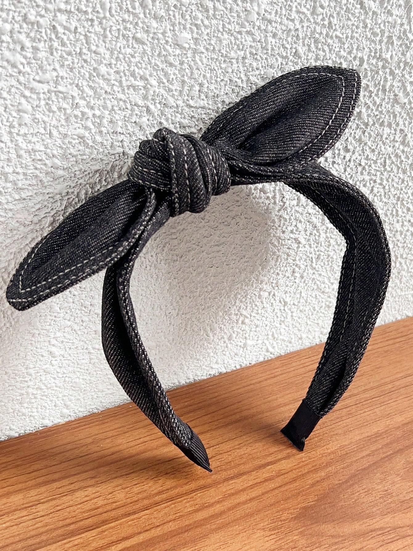 

1 шт., ковбойские простые кроличьи уши, женская повязка на голову, широкий край, гофрированные резинки для волос, аксессуары для волос, нескользящие, для спорта и отдыха Size fits all