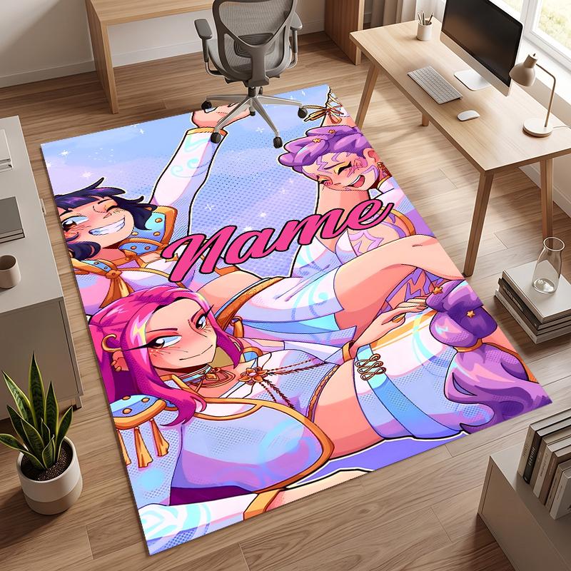 HUNTRIX (36) Personalized Name Office Carpet Stylish Decor for Living Room Bedroom Kitchen