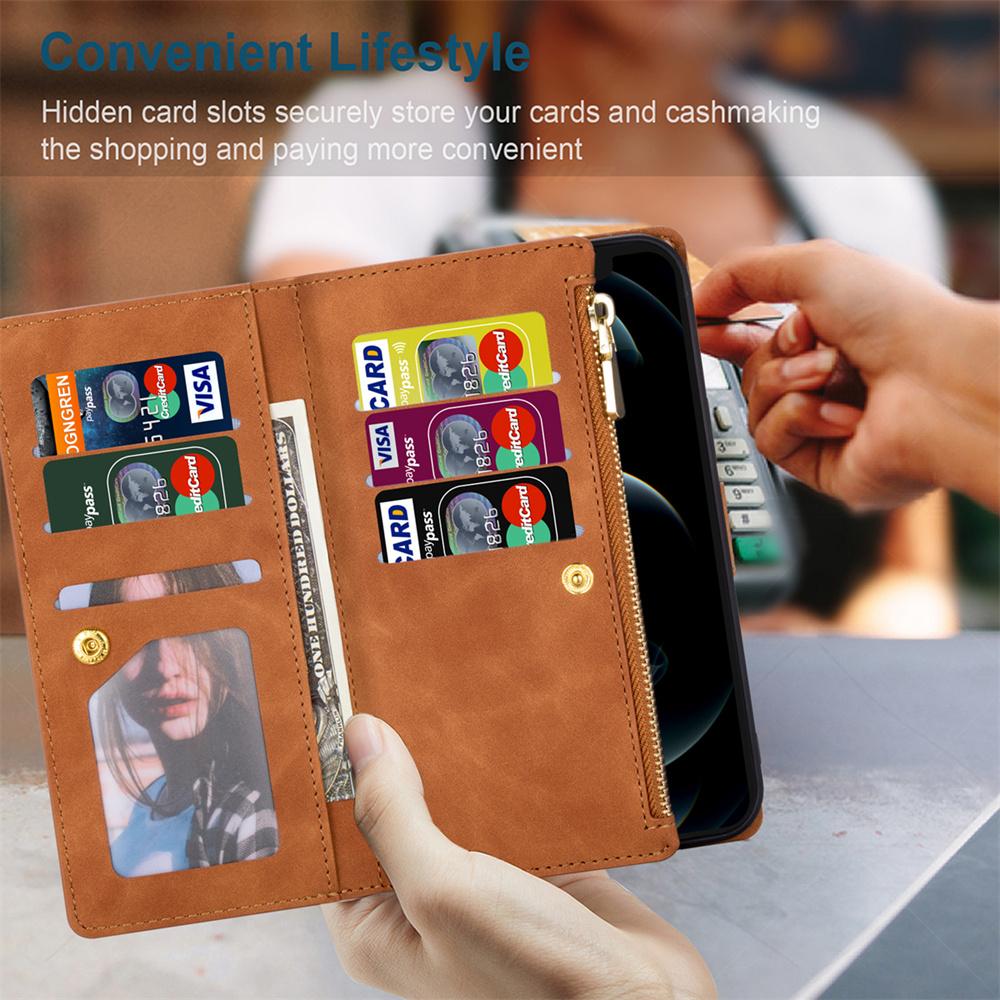 Leder Klappbrieftasche Hülle Für Samsung Galaxy S23 FE S22 Ultra S21 Plus Note20 A14 A34 A54 A24 A13 A33 A53 A23 A52 Kartenfach Abdeckung