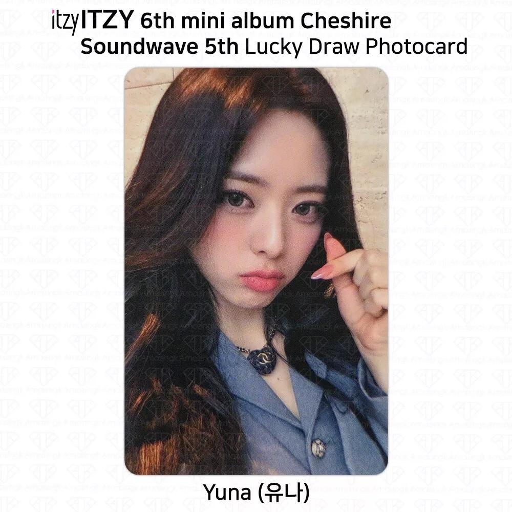 

ITZY 6-й мини-альбом Cheshire Soundwave 5-я версия фотокарточки с лотереей при удачном розыгрыше Yuna - Benefit
