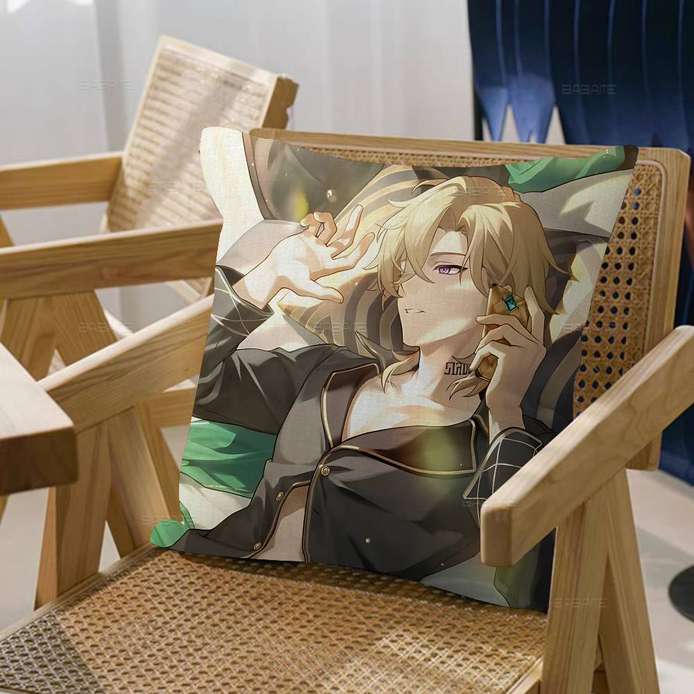 

Honkai Star Rail Авентурин Подушка Наволочка Подушка Гостиная Диван Домашний Декор На Заказ 12x12Inch