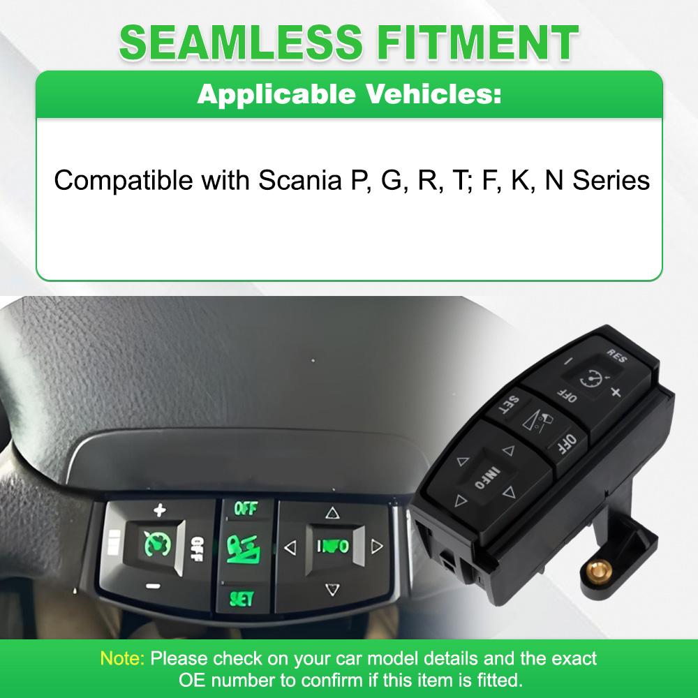 Car Steering Wheel Control Switch Cruise Control For SCANIA P G R T Series Truck 1486286 1486287