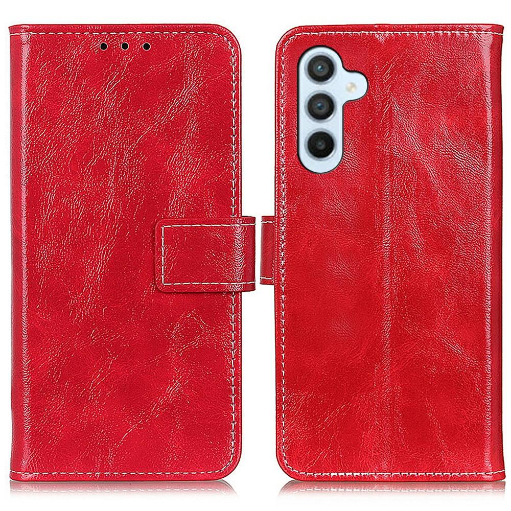 Für Samsung Galaxy A56 5G Lederhülle Brieftasche Handyhülle Crazy Horse Textur