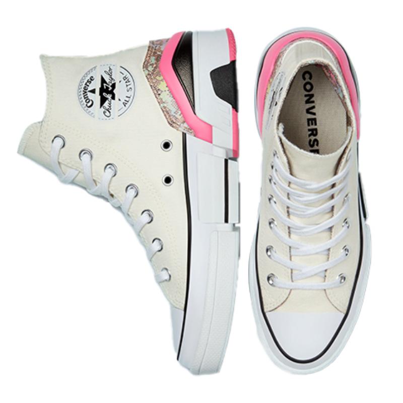 Archive Print CP x Converse CPX70 Archive Print Comfortable and Lightweight High-Top Canvas Shoes Women's Beige Pink