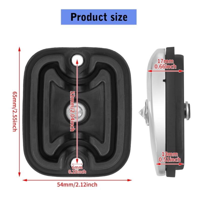 Protective Brake Reservoir Cover Universal Motorcycle Brake Cover Rustproof Aluminum Construction for Motorbikes