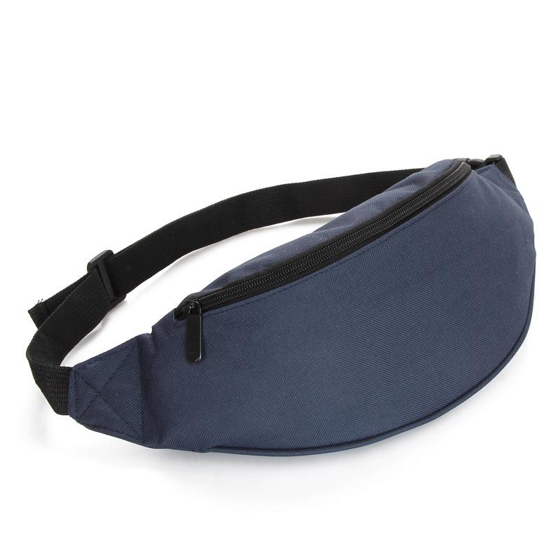 Men's Solid Color Crossbody Phone and Cigarette Waist Bag with Fashionable Texture