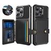 Luxury Leather Magnetic Card Slot Case For iPhone 16 15 14 13 12 11 Pro Max Plus Mini 16e Shockproof Wallet Lens Protect Cover