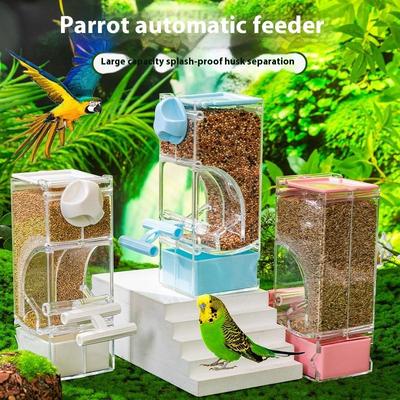 Hrănitor Automat pentru Păsări Transparent Robust Accesorii Colivie Păsări Hrănitor Colivie Păsări Hrănitor Papagal Pentru Peruşi Păsări Nimfă Păsări Iubitoare