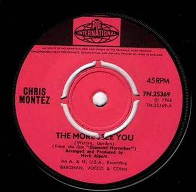 7inch Record CHRIS MONTEZ  The More I See You 7N25369 Pye Internation 1966 UK Rock Used