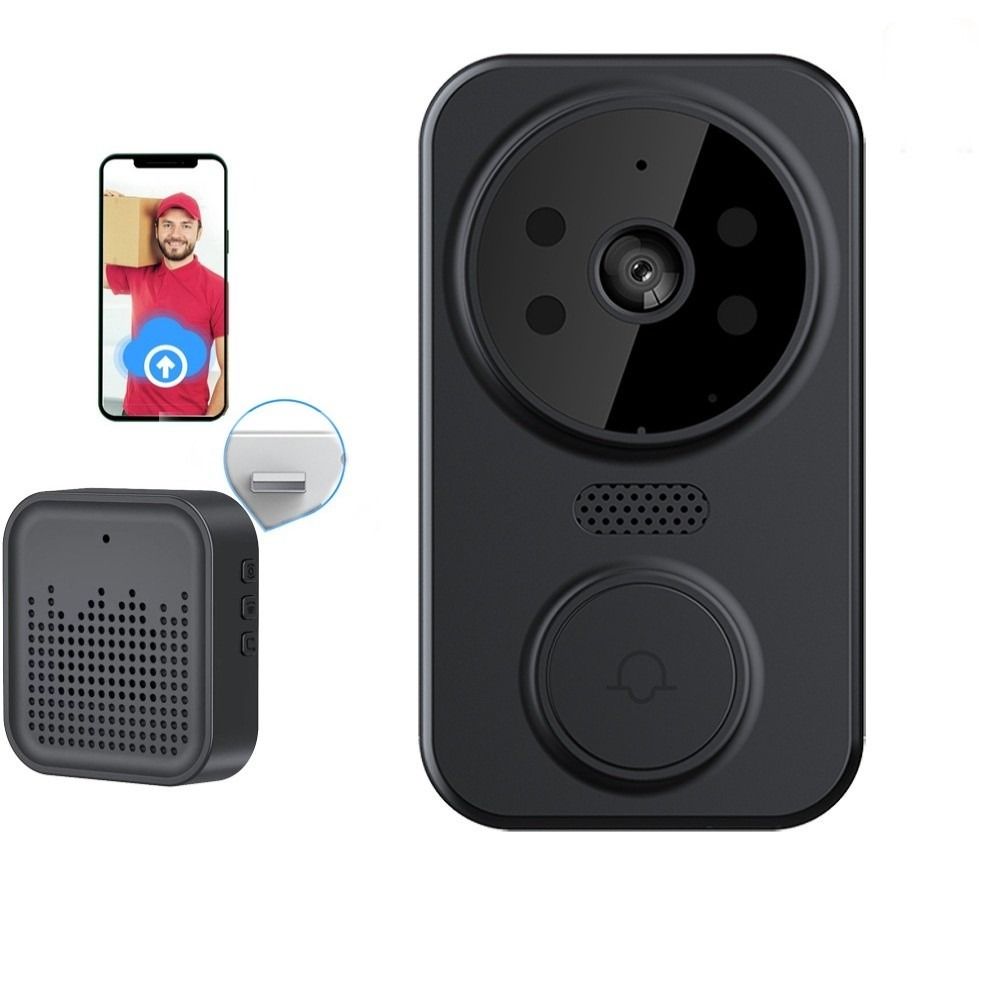HD Video Wireless Smart Doorbell Night Vision Smart Home Door Bell  Outdoor