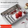 Stainless Steel Rectangular Serving Tray