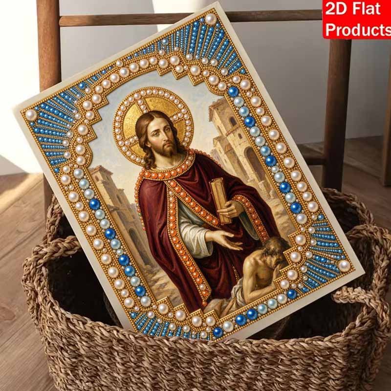 DIY 3D Pearl Diamond Painting Art Set Jesus Christ Religious Home Decor Art Set Wall Art