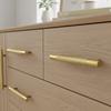 Furniture handle gold railing long elegant drawer retro brushed 128