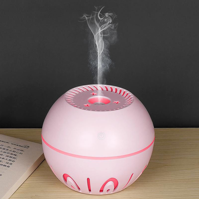 Creative USB Fog & Wood Grain Aromatherapy Humidifier with Custom Logo Option