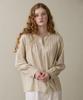 Opeundoeoseutyudio Frill Neck Blouse Beige