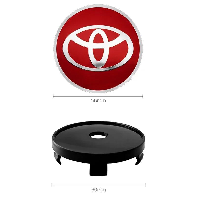 4pcs 60mm Car Styling Wheel Hub Center Caps Rim Cover Badge Emblem For Toyota Corolla Yaris Auris CHR Rav4 Avensis Accessories