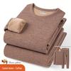 Herren- und Damen-Winter-Thermo-Unterwäsche-Set - Mit Samt gefüttert, Übergröße, Dick und Warm für den Herbst.