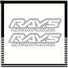 2Pcs/SET RAYS Racing Wheel Logo Stickers, Vinyl Decals for Car Laptop Phone Case, Stylish Tuning Decor & Enthusiast Gift