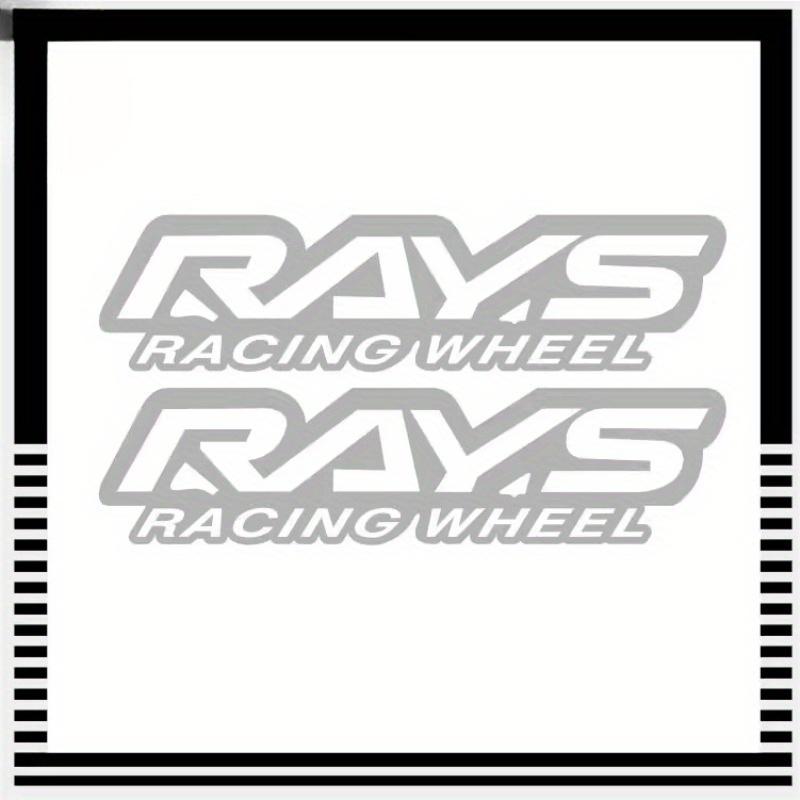 2Pcs/SET RAYS Racing Wheel Logo Stickers, Vinyl Decals for Car Laptop Phone Case, Stylish Tuning Decor & Enthusiast Gift