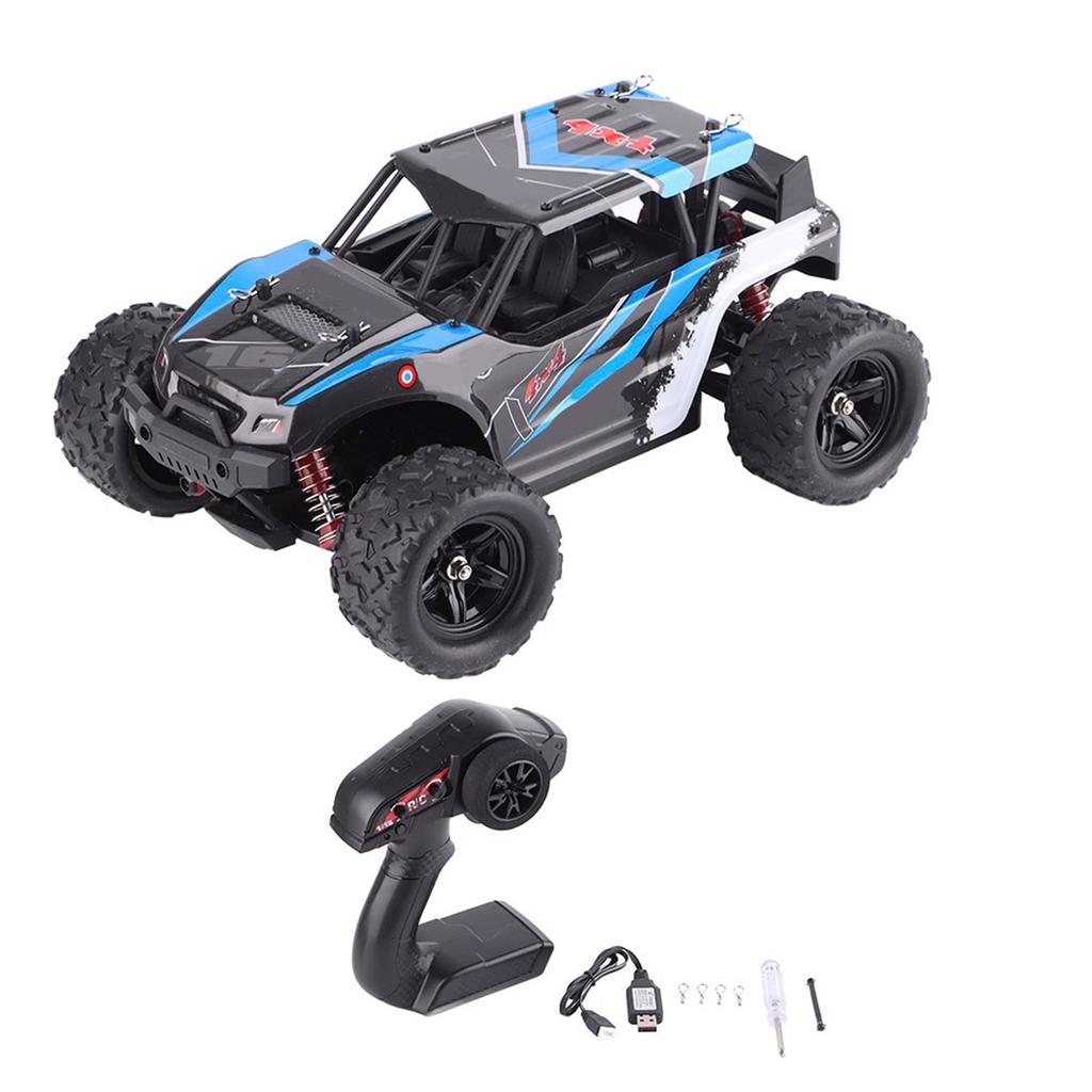 4 Wheel Drive 1 18 2.4G Remote Control Racing Car RC Model Toy (Blue)