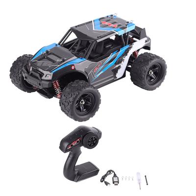 Voiture de Course Télécommandée 4 Roues Motrices 1 18 2.4G Modèle RC Jouet (Bleu)