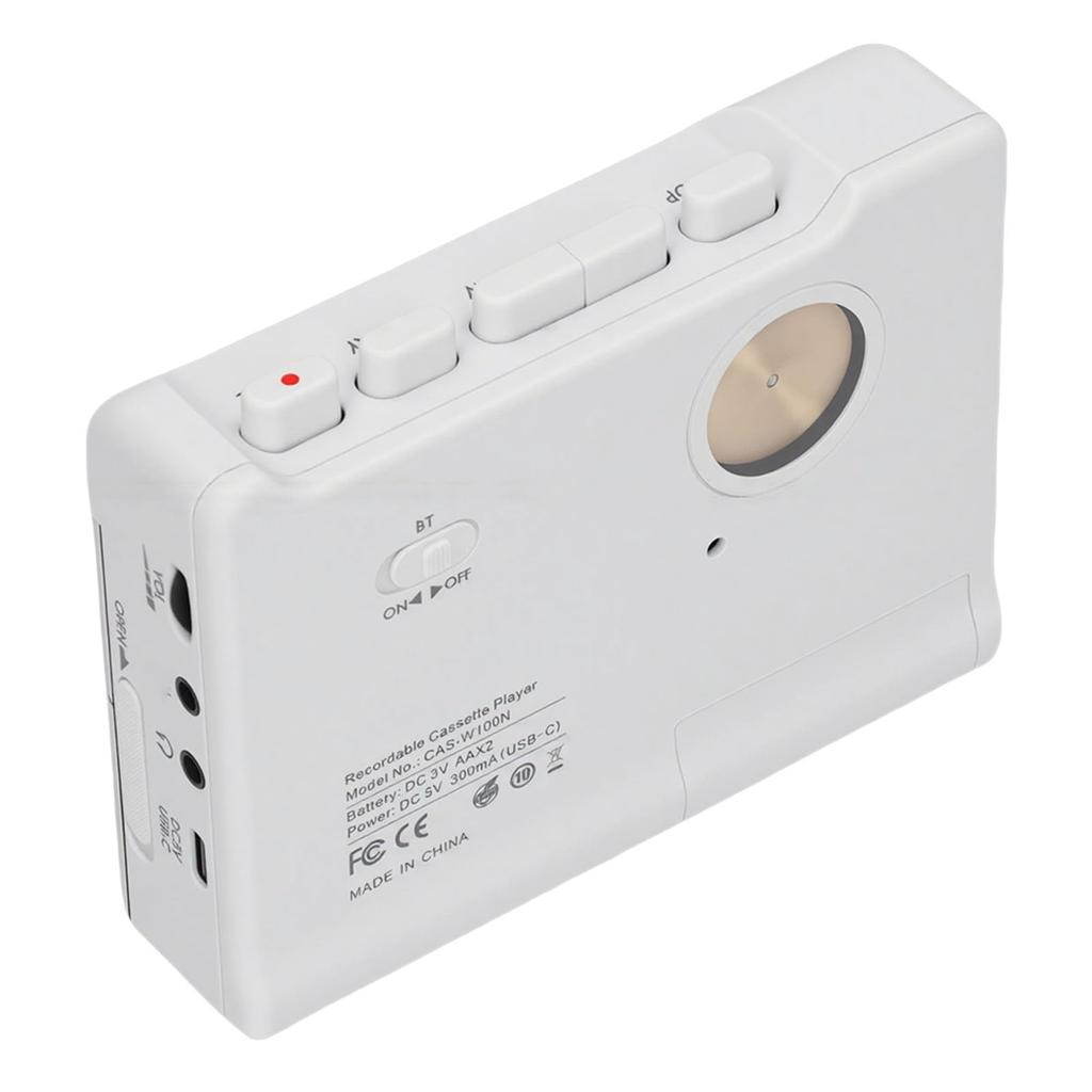 VBESTLIFE Bluetooth Cassette Tape Portable Retro Stereo Cassette Player with Bluetooth and Supports Recording and AUX Input Player, 6.0 3.5mm Jack,
