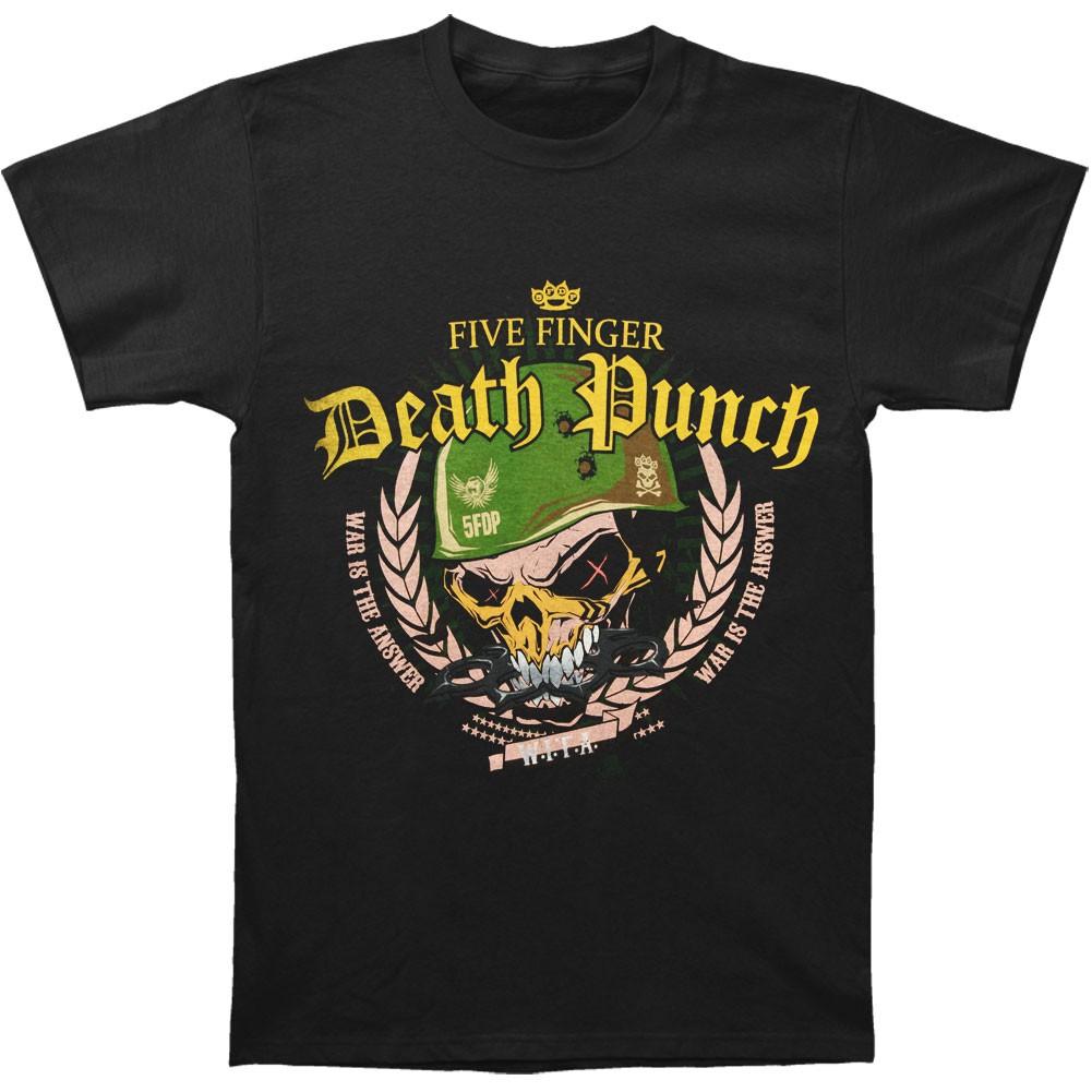 Men s Five Finger Death Punch Warhead 2014 Tour T-shirt Small Black 2XL