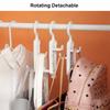 3PCS Storage Clothes Hanger Wardrobe Storage Multifunctional Clothes Rack Traceless Hanging Bag Rack Non Perforated Hanging Hook