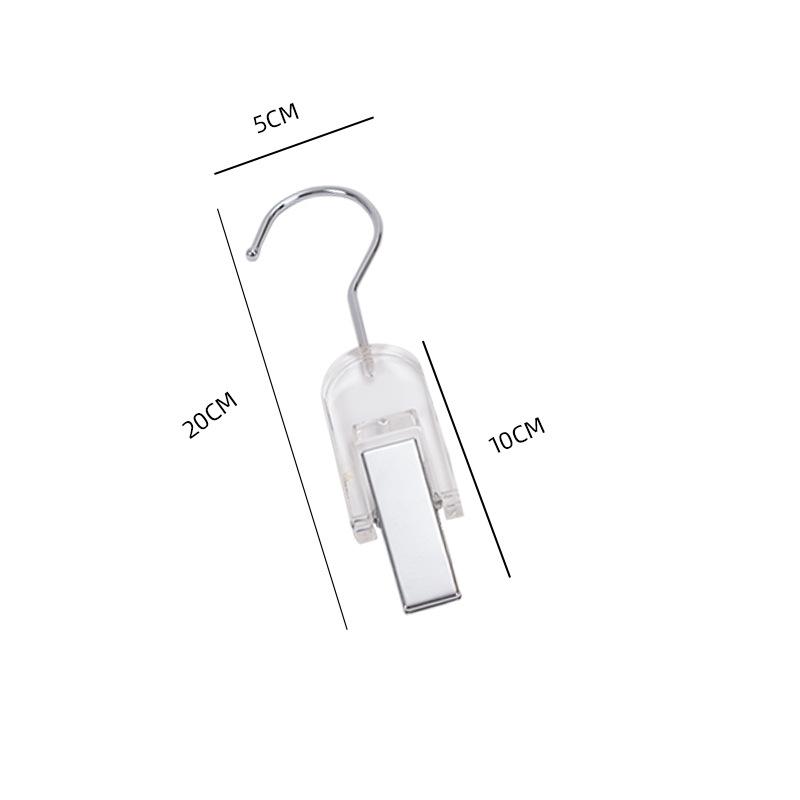 10Pcs Acrylic Hair Extension Hanger for Clothes Laundry Hanging Storage Clips Non-Slip Stylish Design Ideal for Clothes Hats