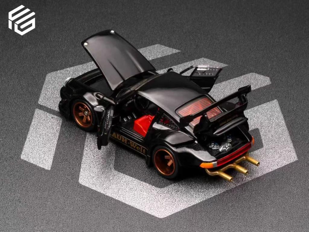 FG 1:64 Alloy Fully Open Car Model RWB930 Wide Body Modified GT Wing Version