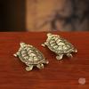 Solid Brass Tea Pet Turtle Fragrance Rack Zen Desktop Decoration Crafts for Bonsai and Aquarium Feng Shui Wealth Gifts