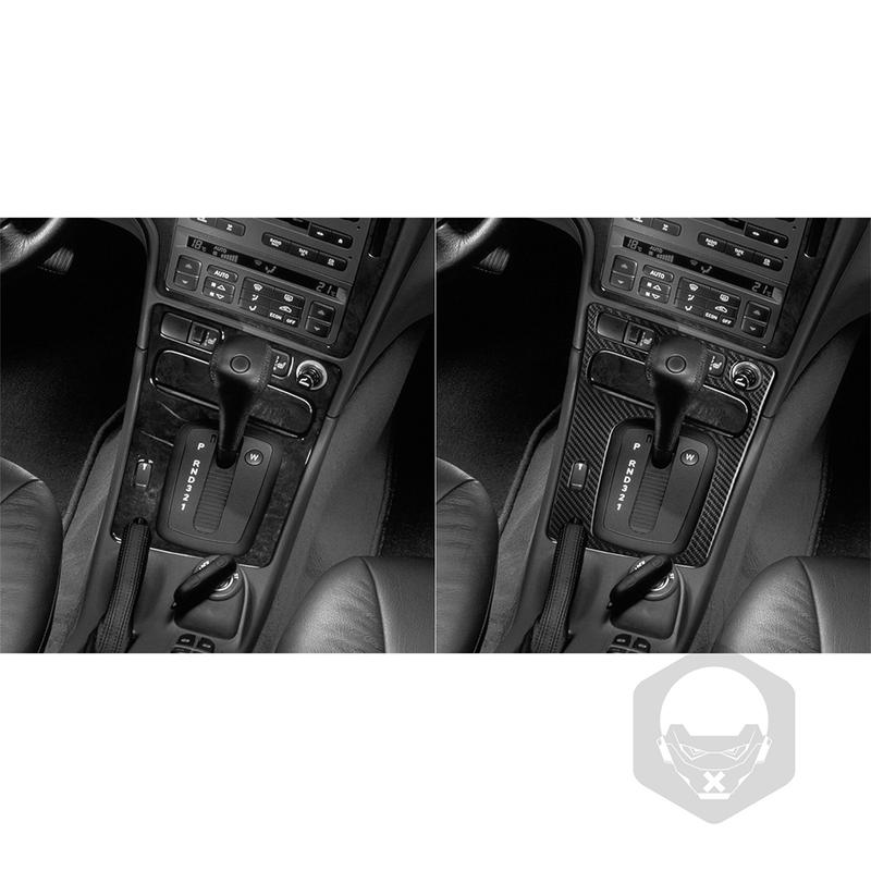 For Saab 9-5 2003-2005 Real Carbon Fiber Sticker Transmission Gear Shift Panel Border Car Accessories Interior Decorative