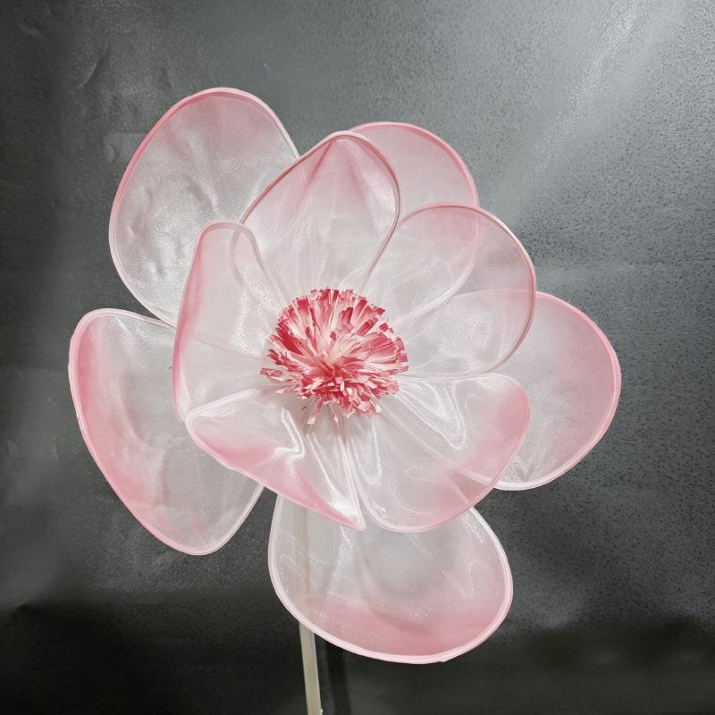 Organza Flower Heads for Aesthetic Wedding and Room Decor