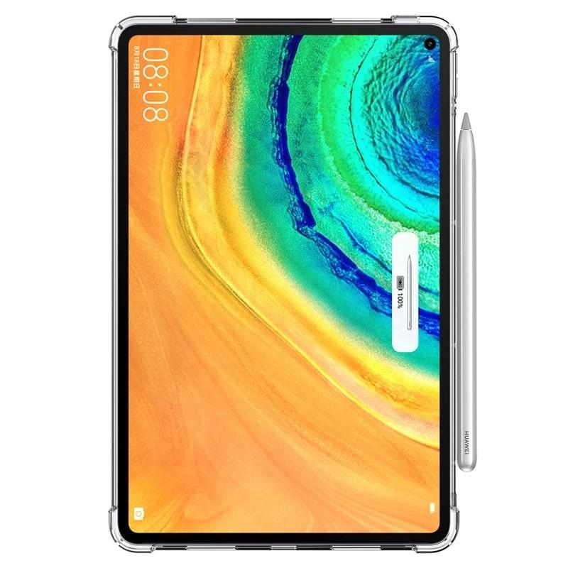 Silikonhülle für Huawei MatePad T8 T5 T3 10 9.6 M3 M5 Lite 8.0 8.4 10.1 10.4 10.8 Transparente Hülle Weiche TPU-Rückseite Tablet-Abdeckung