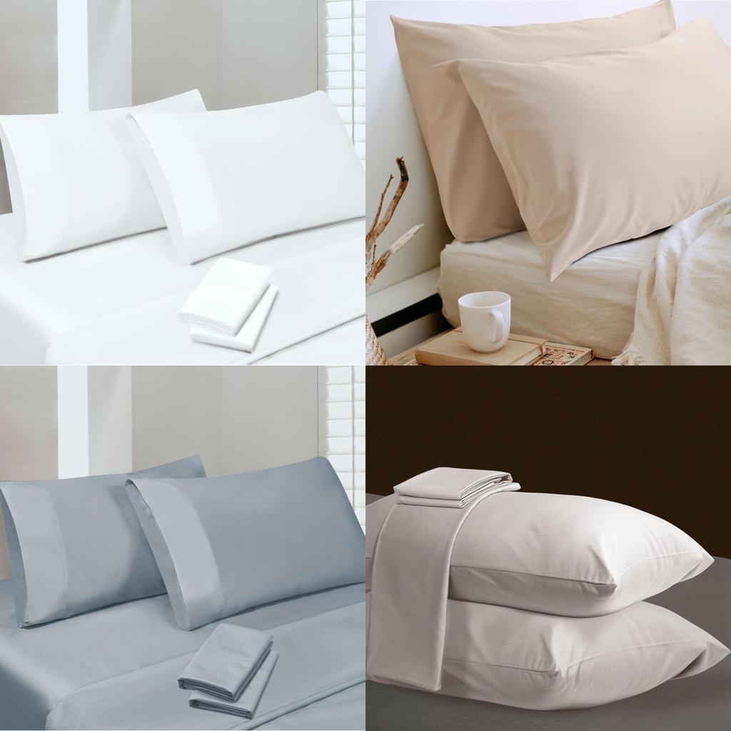 Cotton Pillowcase Set With Modern Minimalist Design For Home Sleep Comfort