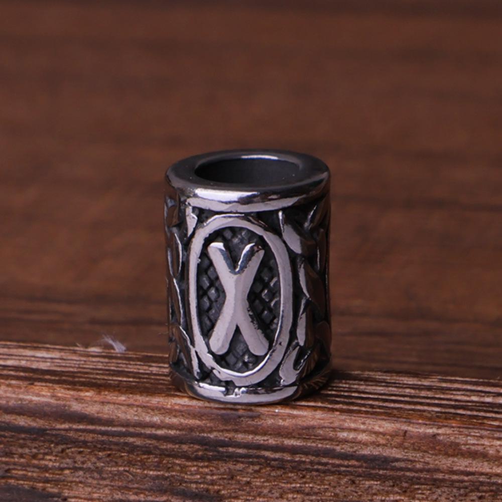 Nordic Viking Rune Titanium Steel Retro Beads