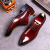 Fashion New Brand Genuine Leather Business Dress Shoes Men Formal Wear Casual British Large Size Leather Shoes Pointed Toe Oxfords