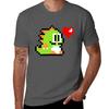 Pixel Bubble Bobble Tshirt Basic Regular Fit Casual Tshirt