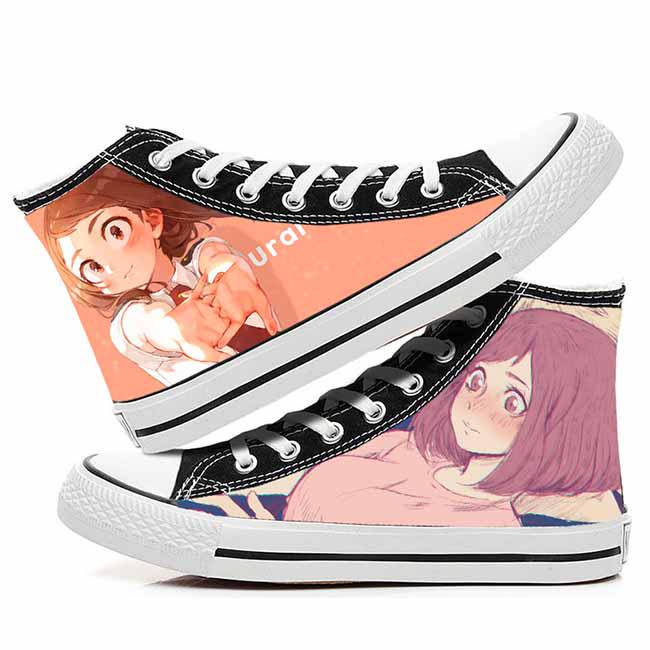 

Новая повседневная парусиновая обувь в стиле аниме My Hero Academy для косплея с граффити, студенческая обувь в стиле хип-хоп 38