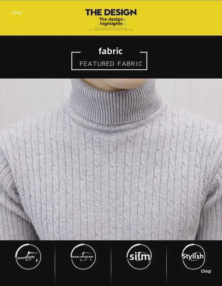 Autumn & Winter Casual Knitted Turtleneck Pullover Sweater