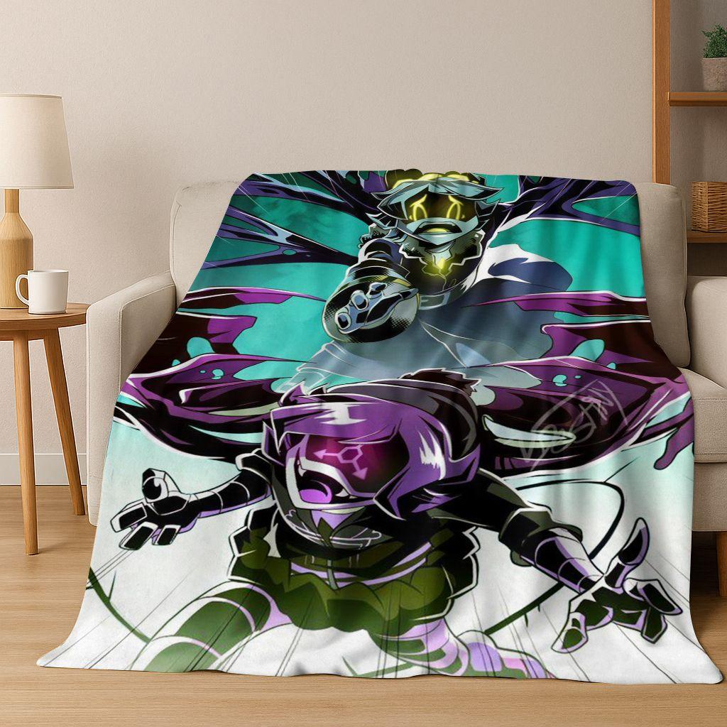 Cartoon Murder Drones Uzi Robot Art Flannel Blanket,Cozy Soft Throw Blanket for Home Bedroom Bed Sofa Picnic Cover Gift Kids
